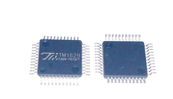 New & Original TM1629 LED Driver IC | Low Power CMOS, 16-Segment Display, Keyboard Scan Interface, LQFP44 Package
