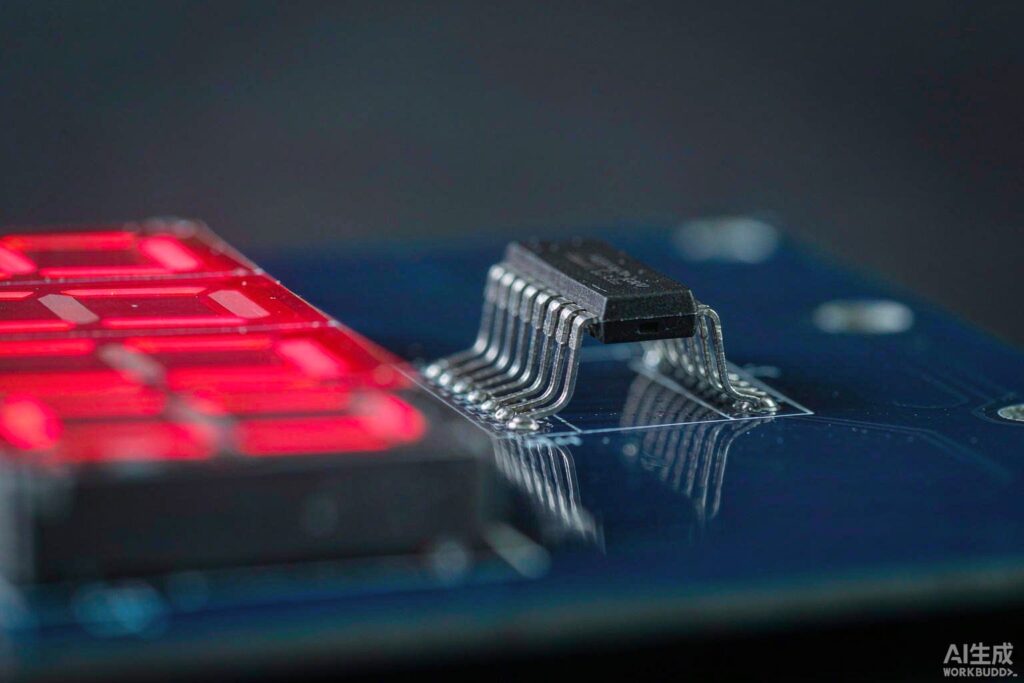TM1637 IC supplier - Titan Micro LED display driver chip on circuit board