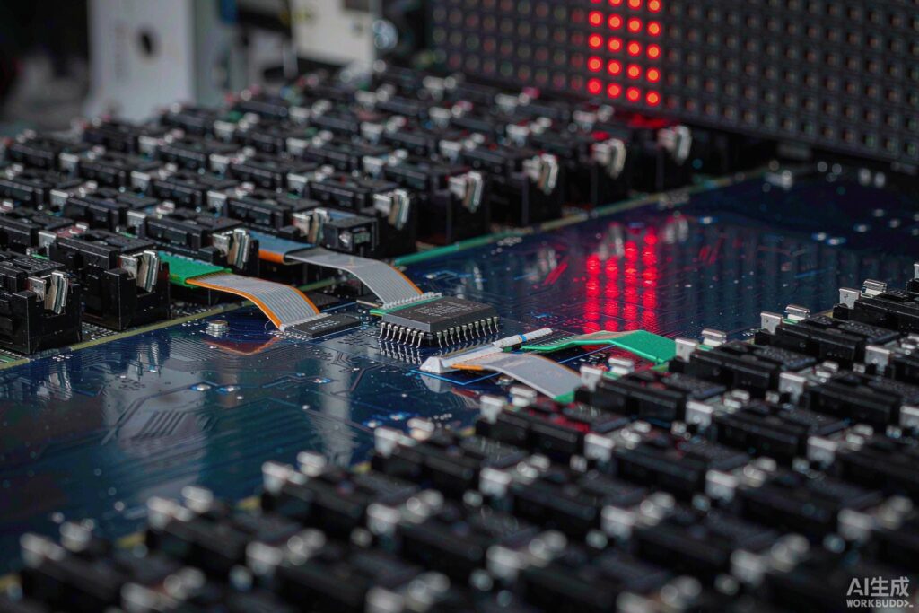 TM1640 LED panel driver IC - Titan Micro chip with LED dot matrix display