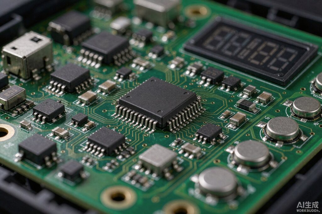 TM1650 LED driver IC - Titan Micro chip on appliance control board