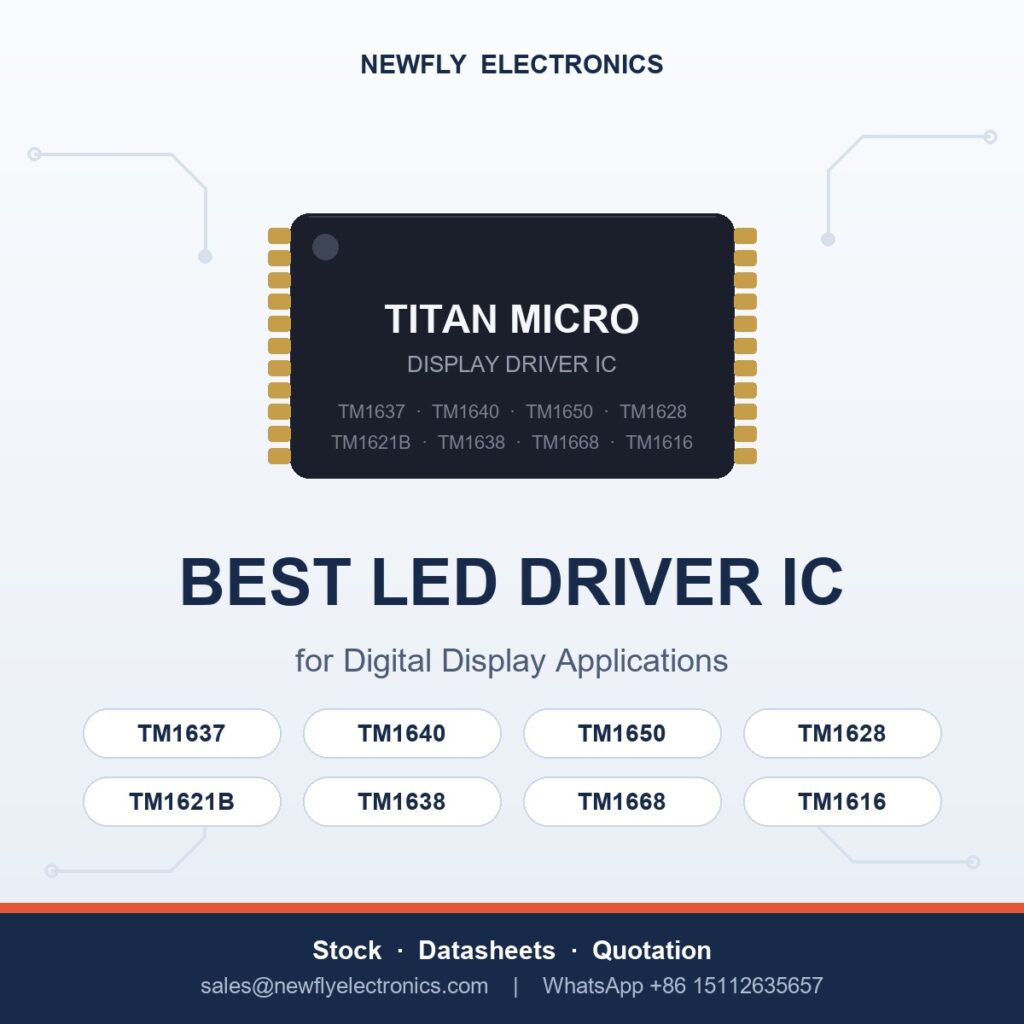 best led driver ic digital display applications - Titan Micro display driver IC from Newfly Electronics