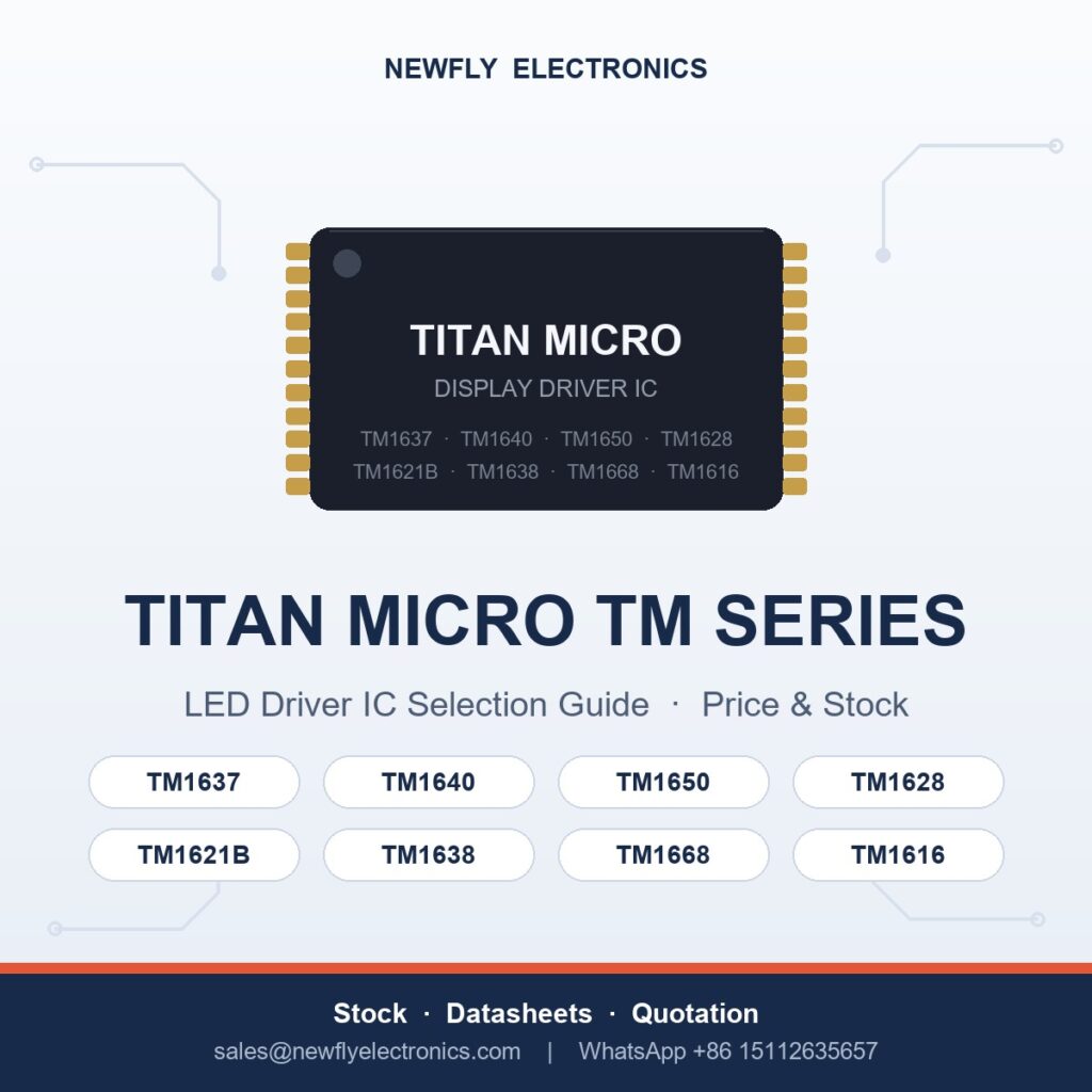 titan micro led driver ic selection guide - Titan Micro display driver IC from Newfly Electronics