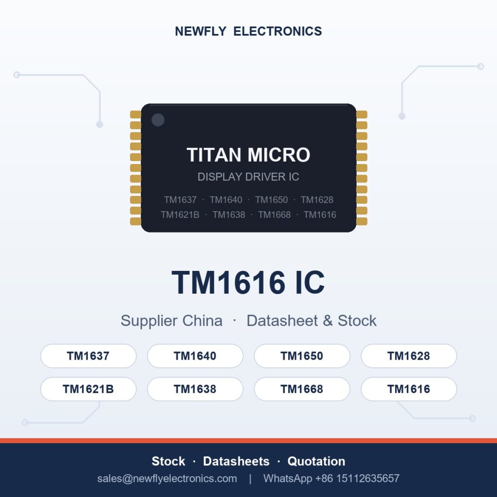 tm1616 ic - Titan Micro display driver IC from Newfly Electronics