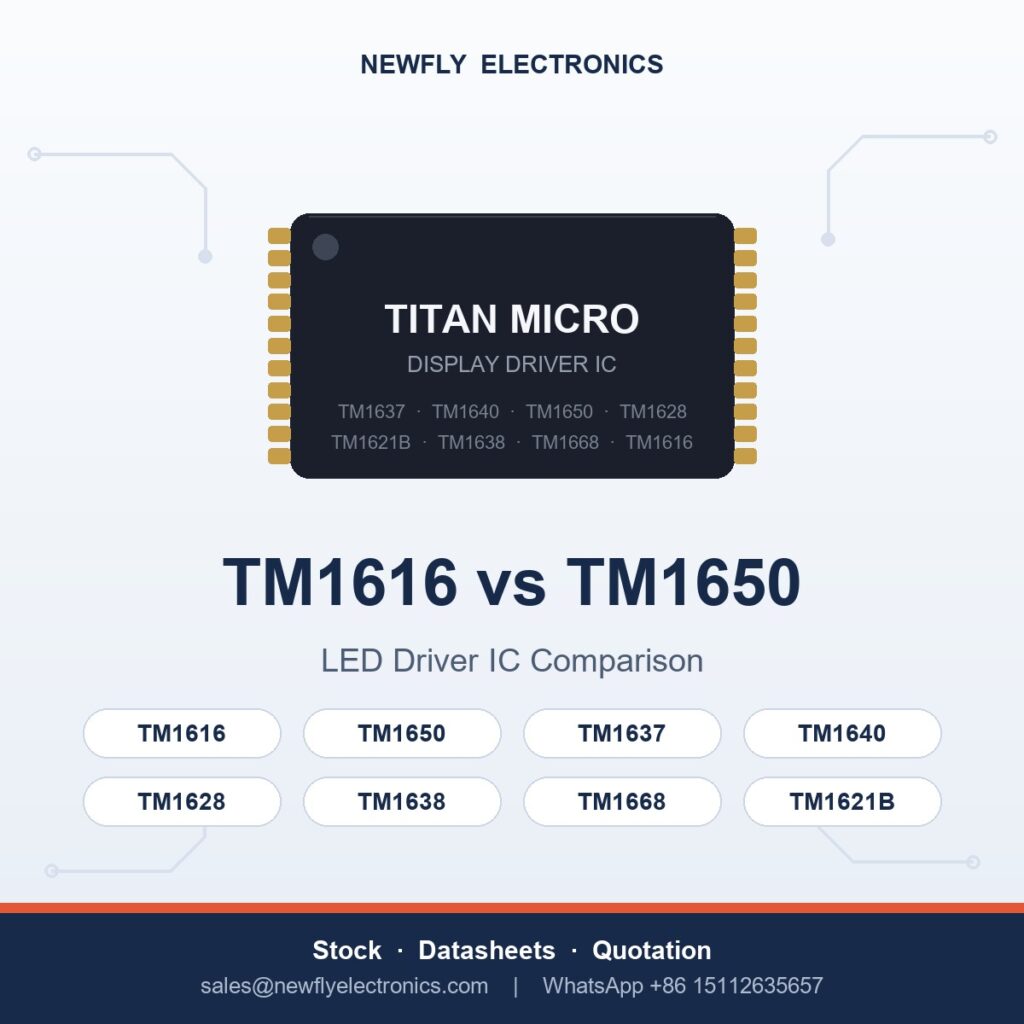 tm1616 vs tm1650 - Titan Micro display driver IC from Newfly Electronics