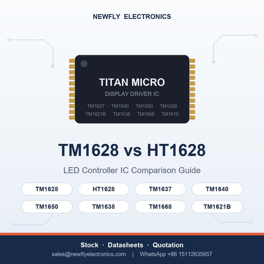 tm1628 vs ht1628 - Titan Micro display driver IC from Newfly Electronics