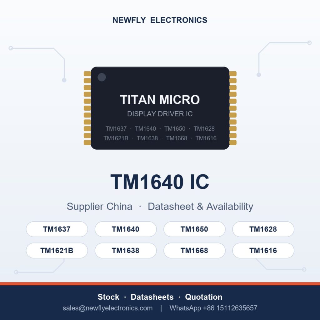 tm1640 ic - Titan Micro display driver IC from Newfly Electronics