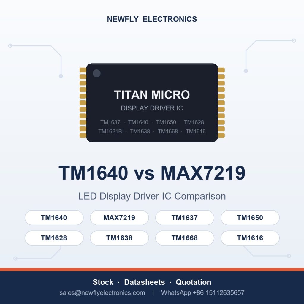 tm1640 vs max7219 - Titan Micro display driver IC from Newfly Electronics