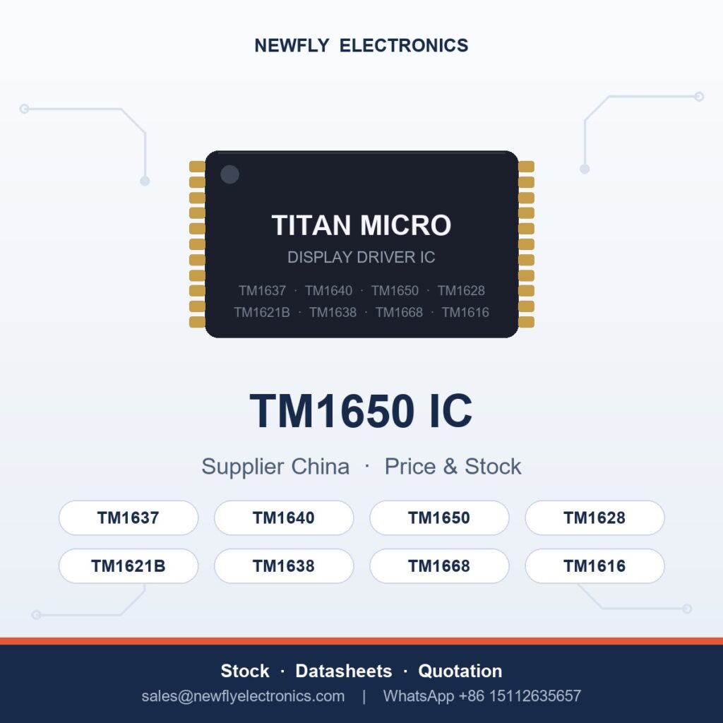 tm1650 ic - Titan Micro display driver IC from Newfly Electronics