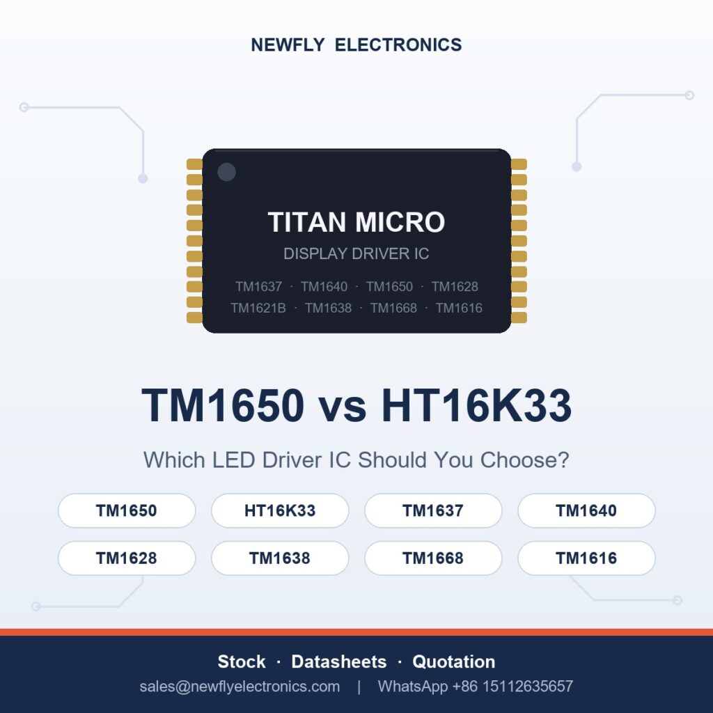 tm1650 vs ht16k33 - Titan Micro display driver IC from Newfly Electronics