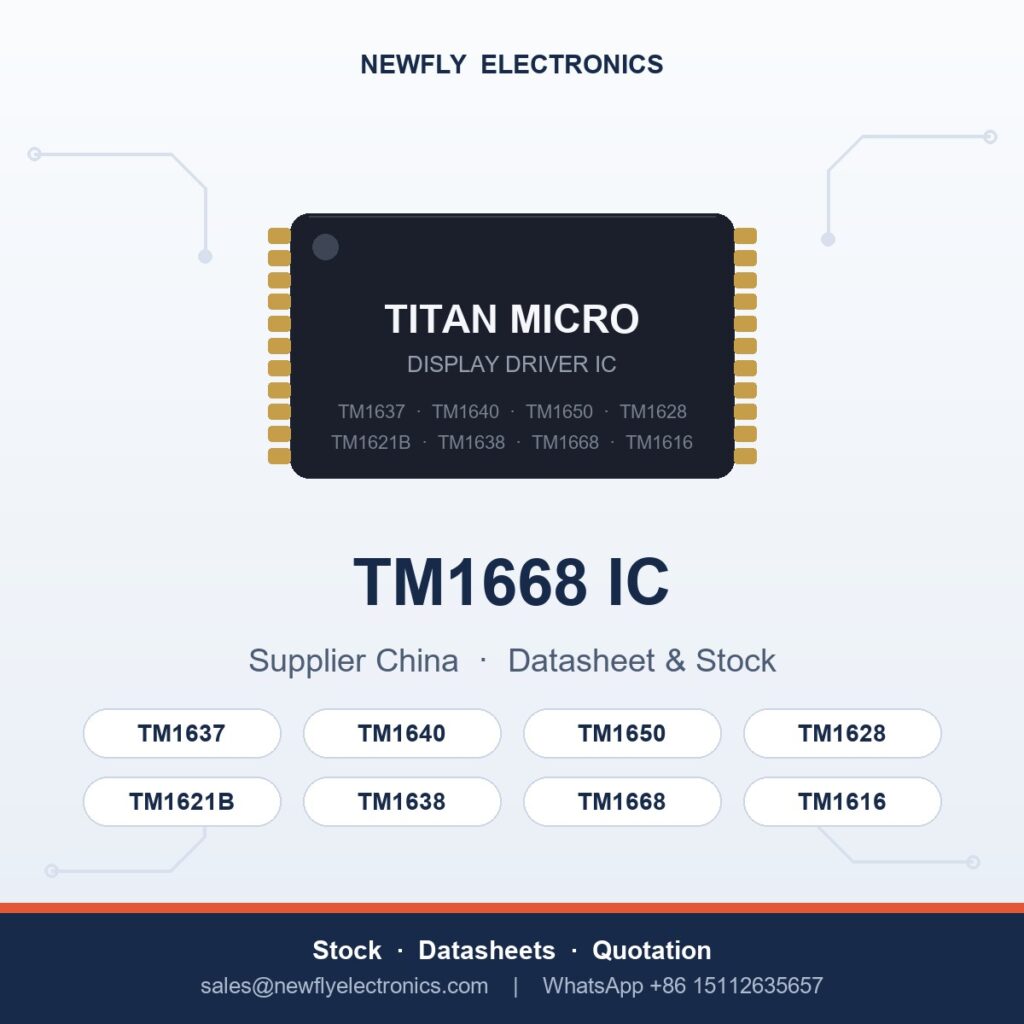 tm1668 ic - Titan Micro display driver IC from Newfly Electronics